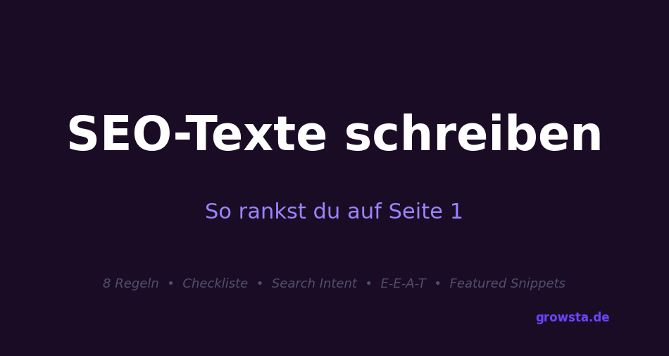 SEO-Texte schreiben: So rankst du auf Seite 1