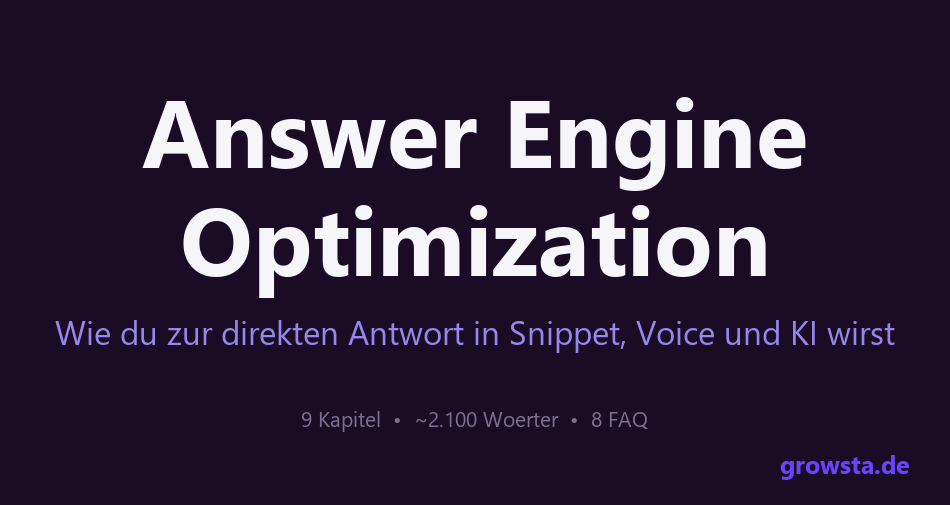 Answer Engine Optimization (AEO) – die direkte Antwort werden