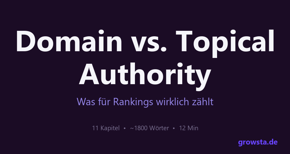 Domain vs. Topical Authority – Was für Rankings wirklich zählt