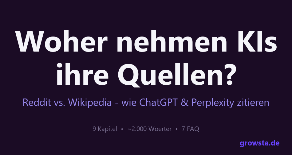 ChatGPT-Quellen: Reddit vs. Wikipedia erklärt