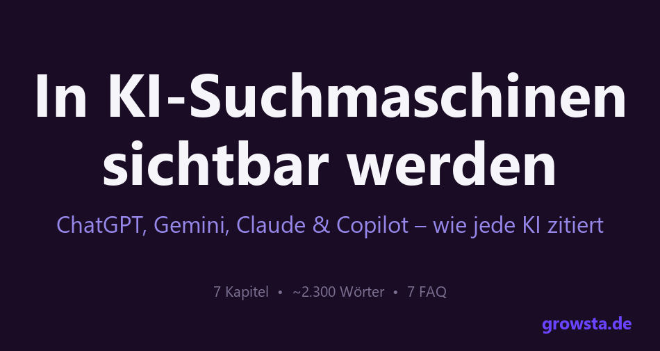 In KI-Suchmaschinen sichtbar werden – Gemini, Claude, Copilot
