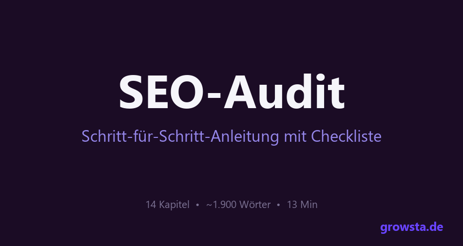 SEO-Audit – Schritt-für-Schritt-Anleitung mit Checkliste